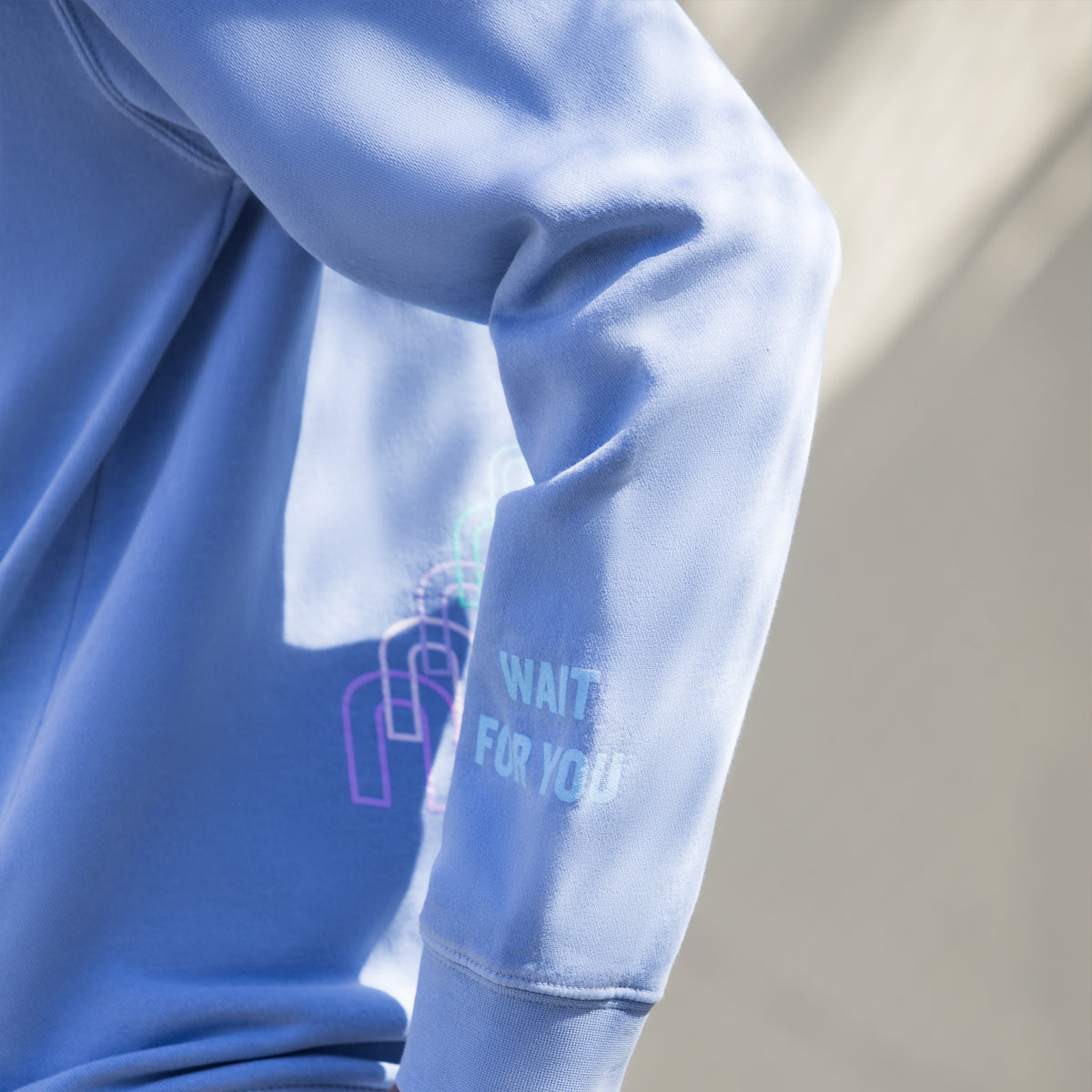 Wait For You Blue Hoodie