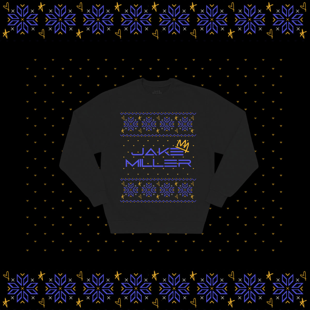 Jake Miller Black Holiday Sweater
