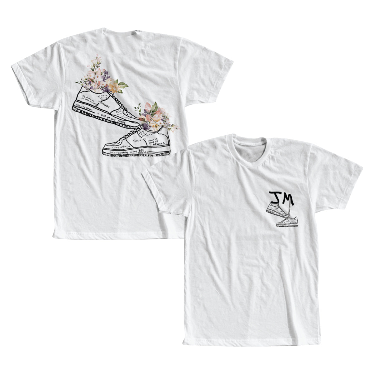 WHITE NIKES T-SHIRT